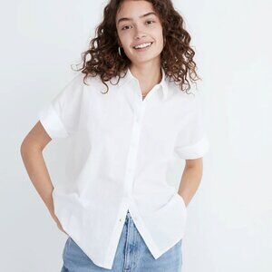 Madewell - Courier Pintuck-Back button-down shirt - White - XL - NWOT